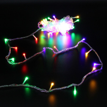 Гирлянда «Нить» Серпантин, 10 м, 8 режимов, мульти, 100 LED, IP54, 220 В