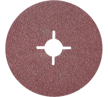 Круг шлифовальный на фибровой основе 125*22.23*2 А60 К80  с прорезями Луга*25/200