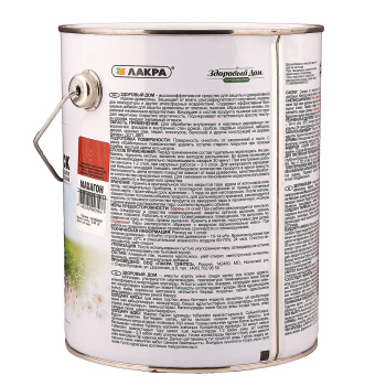 Средство для защиты древесины Махагон Здоровый дом 3,0л Лакра *1/4/140