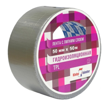 Лента клейкая армированная 50мм х 50м Гидроизоляц. Серый TPL550S "Klebebender" *1/6/36 Лента клейкая армированная 50мм х 50м Гидроизоляц. Серый TPL550S "Klebebender" *1/6/36