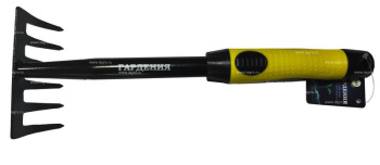 Грабельки 6-ти зубые пластик. ручка  "Гардения"  *1/12