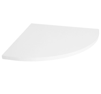 Полка ЛДСП 4 радиусная 250*250*16мм Белый *1