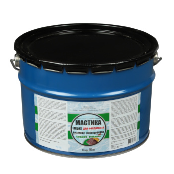 Мастика битумная 10 кг ХозДвор, гидроизоляционная Мастика битумная 10 кг ХозДвор, гидроизоляционная