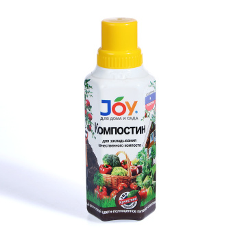 Средство для компоста Компостин 0,5л JOY (Страда) *16