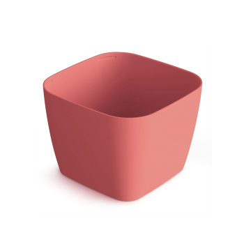 Кашпо пластм. "Фьюжн" 0,6л 104х104мм h76мм Имбирный С377ИМБ ("Мартика") *1/18