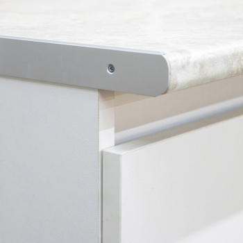 Шкаф напольный 400х850х600 мм BROZEX-WOOD Стиль, с тремя ящиками, белый