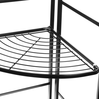 Полка напольная Zenfort 4-ярусная угловая черная "AE-3551A4" 101209 *1/4