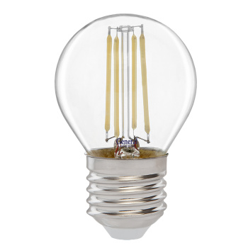 Лампа светодиодная филамент General, Е27, шар, 7 Вт, 770 Лм, 2700 К, теплый белый