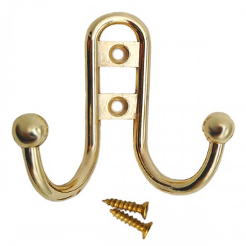 Крючок мебельный ЗОЛОТО 208 В Соллер *10/50