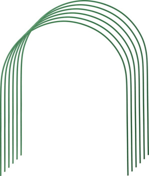 Парниковая дуга ПВХ длина 3м, d-10мм, стальное покрытие в упаковке 6 дуг *1 Парниковая дуга ПВХ длина 3м, d-10мм, стальное покрытие в упаковке 6 дуг *1