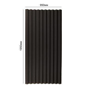 Ондулин Смарт 1950х950х3 мм, 1.85 м², серый Ондулин Смарт 1950х950х3 мм, 1.85 м², серый