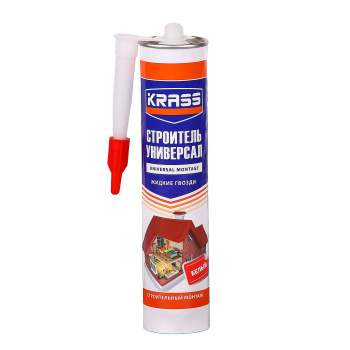 Жидкие гвозди 300 мл KRASS, универсальный, белый Жидкие гвозди 300 мл KRASS, универсальный, белый