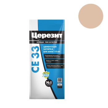 Затирка для швов 2 кг Церезит CE 33, карамель