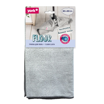 Тряпка для уборки д/пола микрофибра 60х80см 026390 "York" *1/30