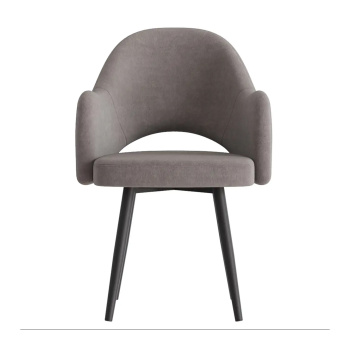 Кресло ДЭЙЗИ 590x550xh875 Парма 1011 мокко+металл.каркас ФАНТОМ черный *4