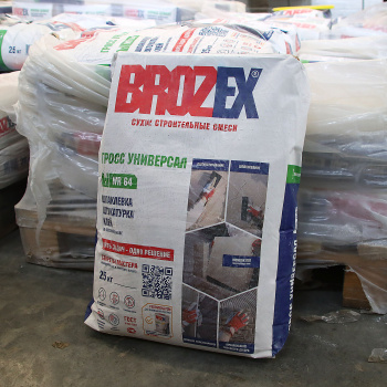 Шпаклевка гипсовая BROZEX Гросс Универсал WR 64, 25 кг