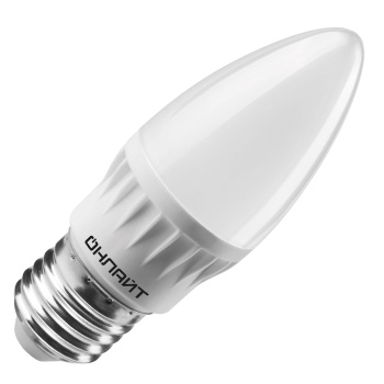 Лампа светодиодная ОНЛАЙТ Е27, свеча C37, 6 Вт, 4000 К, нейтральный белый