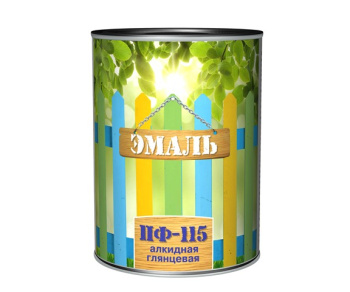 Эмаль алкидная 0.7 кг Первая Цена ПФ-115, черная