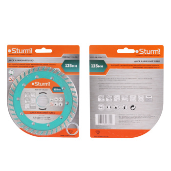Диск алмазный 125*22,23*1,9мм турбо по бетону (9020-04-125x22-Т) Sturm *1/5/50