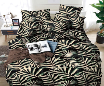 Постельное белье евро бамбук Орхидея 07-11, наволочки 70*70 - 2шт *1/4