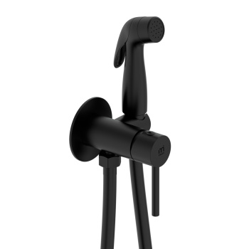 Смеситель с гигиенической лейкой Milardo Tidy 001BLR0M08 (черный матовый) *1/10