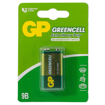 Элемент питания крона GP Greencell 9V 1604GLF-CR1 *10/100/200 Элемент питания крона GP Greencell 9V 1604GLF-CR1 *10/100/200