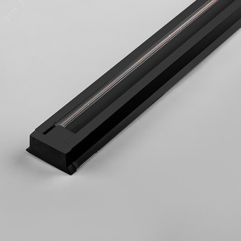 Шинопровод однофазный FERON 1метр черный 220В (в наборе токовод заглушка крепление)  *1/20