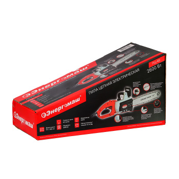 Пила цепная электрическая 2600Вт шина40,5см цепь59зв. шаг3/8" паз1,3мм ПЦ-40 Энергомаш *1/2