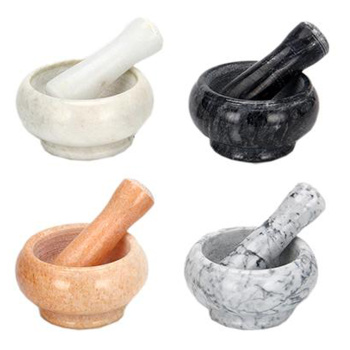 Ступка мраморная с пестиком 9х4,5см 0,8л цвет в ассорт. (884-342) *1/24