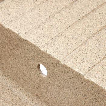 Мойка из искусственного камня прямоугольная песочная матовая AGATA 16Q5 (740х490 мм) *1