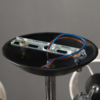 Люстра Verner Lighting N1944/5, 40 Вт, Е27, 5 ламп, черный/хром