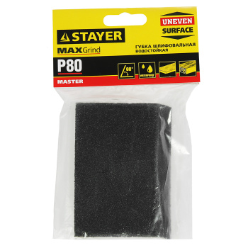 Губка шлифовальная Р 80 26х42х68х100мм угловая арт.3561-080 STAYER *1/200 Губка шлифовальная Р 80 26х42х68х100мм угловая арт.3561-080 STAYER *1/200