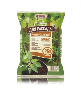 Почвогрунт 25 л для рассады универсальный «Азбука роста» Фабрика грунтов