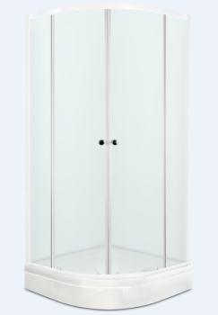 Душевой уголок 80*80*205 DOMANI-Spa Delight 88 поддон низкий белый, матовое стекло 2уп *1