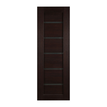 Дверное полотно остекленное BROZEX-WOOD Comfort-2, 2000х700х36 мм, кедр венге 3D