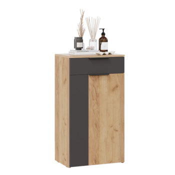 Набор мебели для прихожей АСТИ тумба для обуви Дуб крафт золотой/антрацит *1