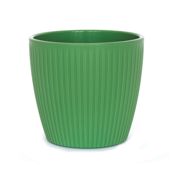 Кашпо пластм. "Эви" 3,0л d175мм выс.155мм Зеленый AME-3-08 ("VipSet") *1/12