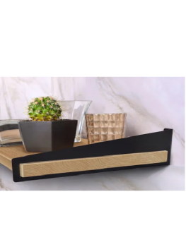 Кронштейн для полок 330х100х25мм ЧЕРНЫЙ ЛОФТ-АРТ *1/6