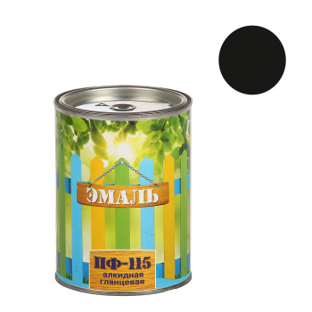 Эмаль алкидная 0.7 кг Первая Цена ПФ-115, черная