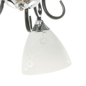 Люстра Verner Lighting N1897/5, 40 Вт, Е27, 5 ламп, черный/хром Люстра Verner Lighting N1897/5, 40 Вт, Е27, 5 ламп, черный/хром