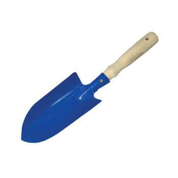 Совок посадочный широкий с дер. ручкой цветной (Н.Новгород) *125 Совок посадочный широкий с дер. ручкой цветной (Н.Новгород) *125