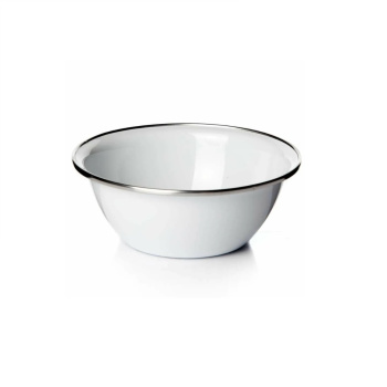 Миска эмалированная 0,6л d160мм обод нерж., без деколи С-0305А3 *1/18