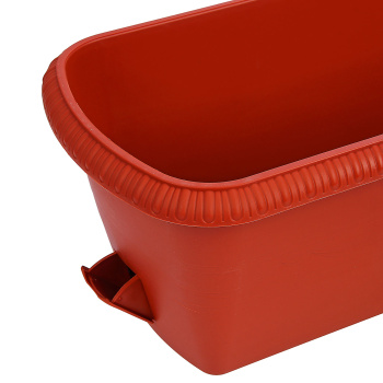 Ящик д/цветов пластм. "Lе Jardin" 60х19х15см с др.реш. прик.вент. Терракот 109-3 (Tek.A.Tek)*1/10