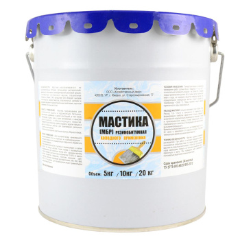 Мастика битумно-резиновая 20 кг ХозДвор, гидроизоляционная Мастика битумно-резиновая 20 кг ХозДвор, гидроизоляционная