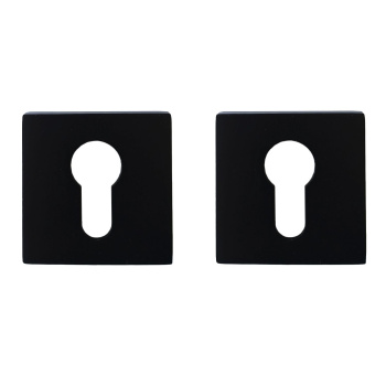 Накладка п/цилиндр НИКЕЛЬ черный AYE11 квадрат 03 /204911 TRODOS *1/96