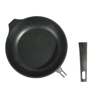 Сковорода алюм. а/приг.литая Kukmara "Мраморная" темный d24см съемн.ручка смт246а (Кукмор) *1/5