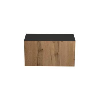 Шкаф навесной 600х338х290 мм BROZEX-WOOD Next, для вытяжки, с дверцей, графит / дуб вотан