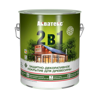 Защитно-декоративное покрытие для древесины алкидное рябина 2,7 л АКВАТЕКС *1/4/144
