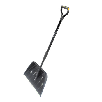 Лопата снегоуб пластик 555*410 с планкой с алюм. черенком "ПРОФИ"  PROTEX  *5